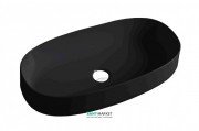 Раковина для ванної ArtCeram Cognac 68х35 см чорний матовий COL005 17; 00