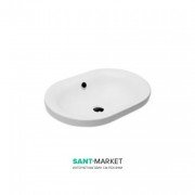 Раковина для ванной без отверстия под смеситель Hatria DAYTIME   61х43 см Y0YU01