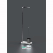 Подставка Sonia Nomad с держателем туалетной бумаги и ершиком хром/белый 176694