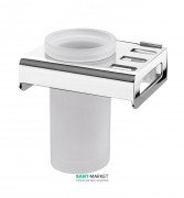 Cтакан для зубных щеток Sonia Nakar настенный белый/хром 119042