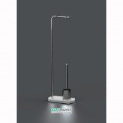 Підставка Sonia Nomad з власником туалетного паперу і йоржиком хром / білий 176694