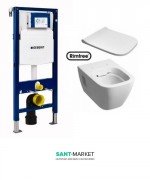 Унітаз підвісний Kolo Modo Rimfree з сидінням і інсталяцією Geberit Duofix Sigma L33120000 + L30112000 + 111.300.00.5