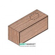 Тумба подвесная для раковины Hatria Sliding wood system 100 с отверстием справа орех YXTT92