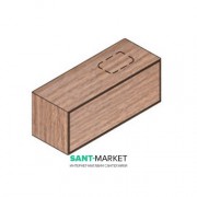 Тумба підвісна для раковини Hatria Sliding wood system 100 з отвором праворуч (cut 2) горіх YXUM92