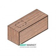 Тумба підвісна Hatria Sliding wood system 100 з отвором зліва (cut 2) дерево горіх YXUD92