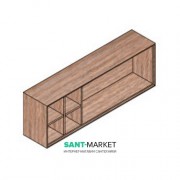 Пенал підвісний Hatria SLIDING wood system 1000x260x400 горіх YXRS92