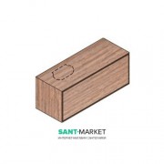 Тумба підвісна Hatria Sliding wood system 120 з отвором зліва дерево горіх YXTJ92