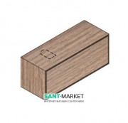 Тумба підвісна Hatria Sliding wood system 120 з отвором зліва (cut 3) дерево горіх YXW692