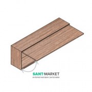 Пенал подвесной Hatria SLIDING wood system 1400x260x400 орех YXQV92