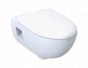 Унитаз подвесной Geberit Smyle Rimfree безободковый с сидением Soft Close 500.215.01.1+500.232.01.1