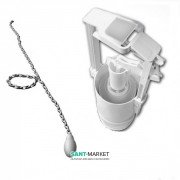 Механізм зливу для високого бачка Kerasan Waldorf / Retro з ланцюжком хром 754590