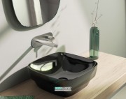 Раковина для ванной Catalano Green Lux 40х40 см чёрный глянцевый 140AGRLXNE