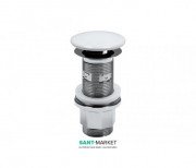 Донний клапан для раковини Catalano з переливом білий 5PCBSC00