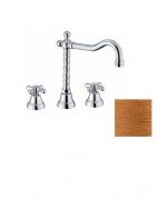 Змішувач для раковини Fiore Margot на 3 отвори бронза 26ZZ0629 (0637)