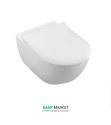 Унітаз підвісний Villeroy & Boch Subway 2.0 37х56 см з кришкою Soft Closing 5614R201