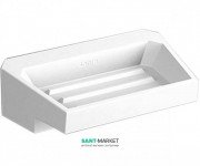 Мильниця для ванною Sonia S4 настільна штучний камінь білий 156290