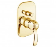 Смеситель для душа Fiore Jafar скрытого монтажа с переключателем золото 47OO5134