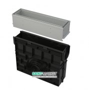 Пескоуловитель AlcaРlast с щелевой асимметричной надставкой из оцинкованной стали С250 AVZ101R-R121R