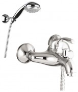 Смеситель для ванной Fiore Jafar однорычажный с ручным душем хром 47CR5100