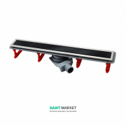 Ринва Pestan Confluo Premium Black Glass Line 650 чорне скло 13000293