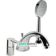 Смеситель для ванной Tres BM-tres врезной однорычажный с душевой лейкой хром 117145