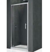 Двері душова Novellini Kali G 76-82x195h профіль срібло прозоре скло KALIG76-1B