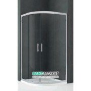 Душова кабіна Novellini Kali R профіль срібло прозоре скло KALIR90-1B
