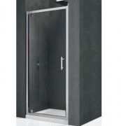 Дверь душевая Novellini Kali G 76-82x195h профиль серебро прозрачное стекло KALIG76-1B