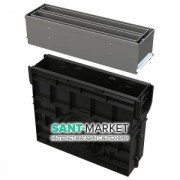 Пескоуловитель для дренажного канала AlcaPlast AVZ101-R323 с щелевой надставкой из нержавеющей стали С250 AVZ101R-R323R