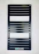 Електричний полотенцесушитель Terma Quadrus Slim 45х87 см чорний матовий WLQUS087045 / 9005 / ONE