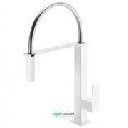 Смеситель для кухни однорычажный Tres Cuadro Color врезной белый матовый 006487BM