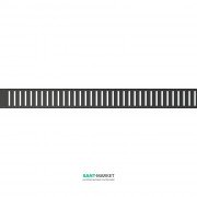 Решетка для водоотводящего желоба AlcaPlast Pure 850 мм чёрный матовый PURE-850BLACK