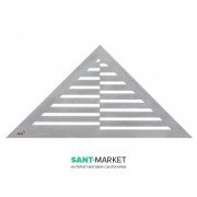 Решетка для углового водоотводящего желоба AlcaPlast Time нержавеющая сталь матовая TIME