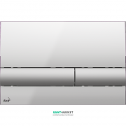 Кнопка управління AlcaPlast для прихованих систем інсталяції хром глянсовий / матовий M1713