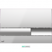 Кнопка управления AlcaPlast для скрытых систем инсталляции хром глянцевый M1741