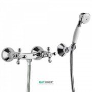 Змішувач для душа Tres Clasic-Tres двухвентильний настінний з ручним душем хром 132768