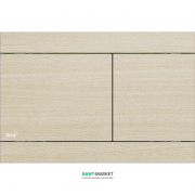 Кнопка управління AlcaPlast Flat Fun Oak White для прихованих систем інсталяцій FUN-OAK WHITE