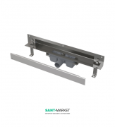 Водосточный желоб AlcaPlast APZ5 SPA-Eden 750 мм с решеткой APZ5-EDEN-750