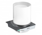 Cтакан для зубных щеток Sonia S6 настенный белый/хром 160990