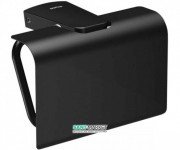 Держатель для туалетной бумаги Sonia S6 Black с крышкой латунь чёрный 166473