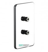 Клейкая крепежная пластина Sonia S6 латунь хром 161652