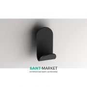 Крючок для ванной Sonia S5 одинарный нержавеющая сталь чёрный 176465