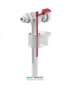 Bпускной механізм AlcaPlast для пластикових бачків з бічним підведенням A15P-3/8 