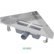 Водосточный желоб AlcaPlast ARZ-3 Triangle угловой с решеткой ARZ-3-TRIANGLE