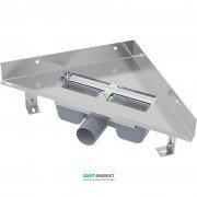 Водосточный желоб AlcaPlast ARZ1 угловой нержавеющая сталь ARZ1
