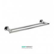 Настенный держатель для полотенец Sonia Tecno Project двойной латунь хром 118021