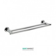 Настінний тримач для рушників Sonia Tecno Project подвійний латунь хром 118021