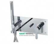 Змішувач для ванни Treemme Klab вбудований з ручним душем хром 2705СС10