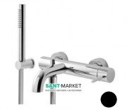 Змішувач для ванни Treemme Up з ручним душем чорний матовий 5700NN