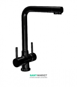 Смеситель для кухни Treemme Kitchen-Design под фильтр матовый чёрный 5503NN